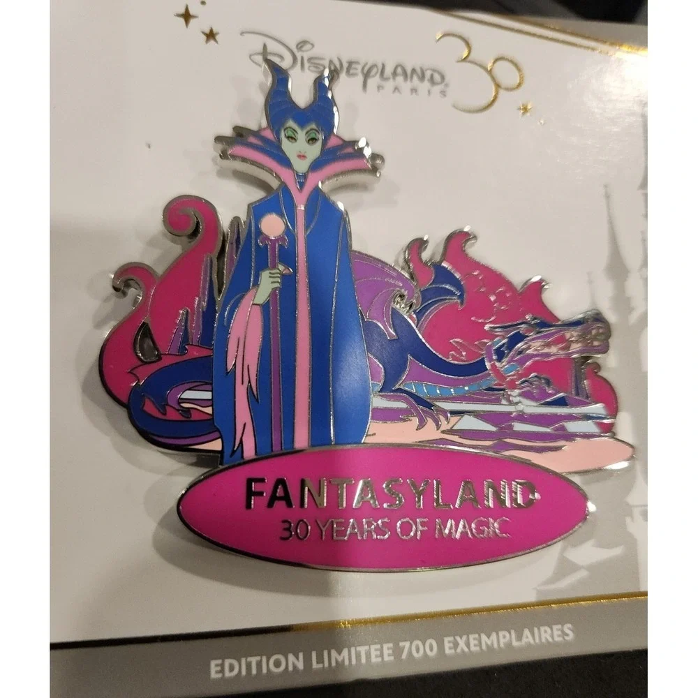 Disney Pin Maleficent Fantasyland 30 years Disneyland Paris DLP LE 700 00041‎
